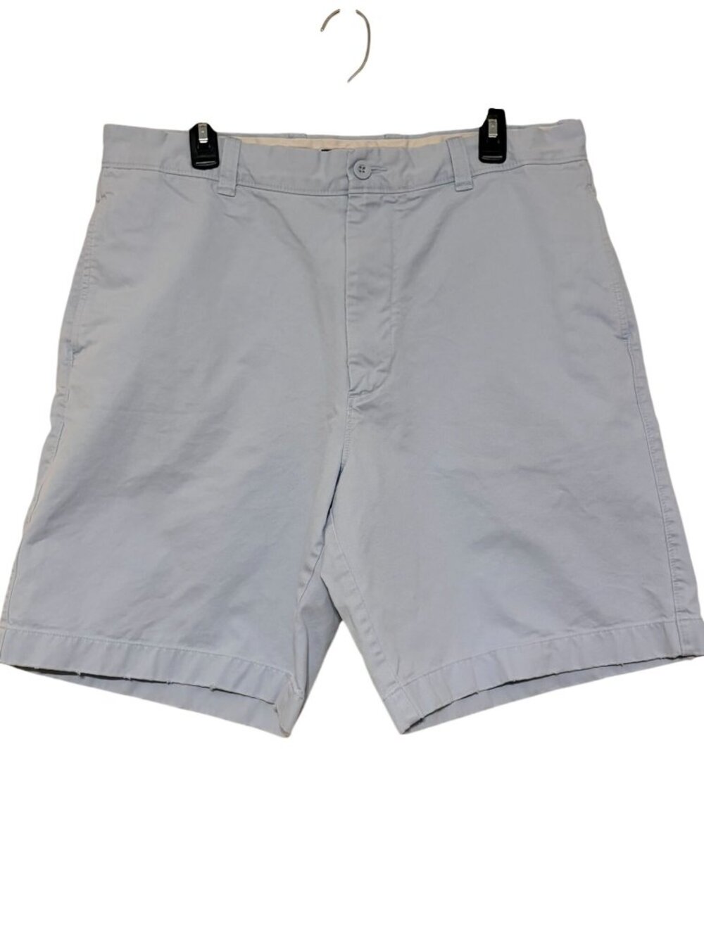 Men's J. Crew Light Blue Flat Front Chino 4-Pocket 9" Shorts 36 Waist